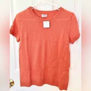 Club Monaco Coral 100% Cashmere Sweater